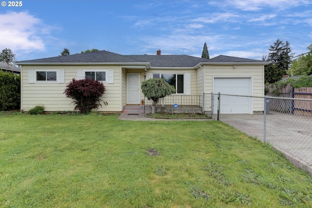 10525 SE Mitchell St, Portland, OR 97266 - single story home featuring driveway, a garage, and a chimney