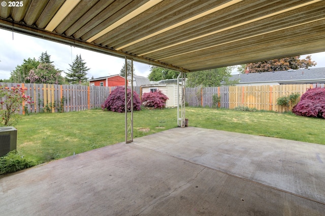10525 SE Mitchell St, Portland, OR 97266 - view of patio with central air condition unit