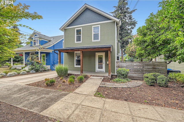 9116 N Willamette Blvd, Portland, OR 97203 - view of front of property featuring a porch