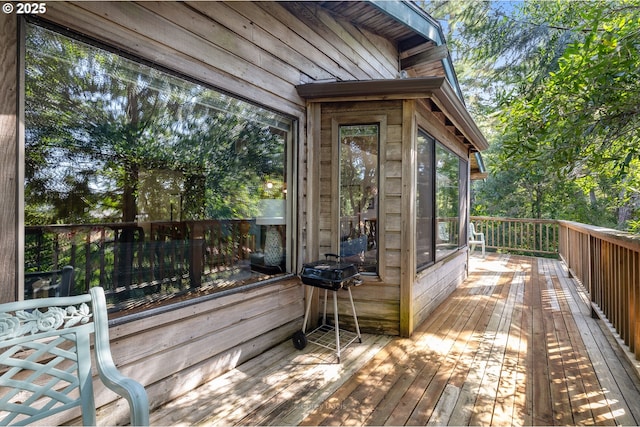 view of wooden terrace