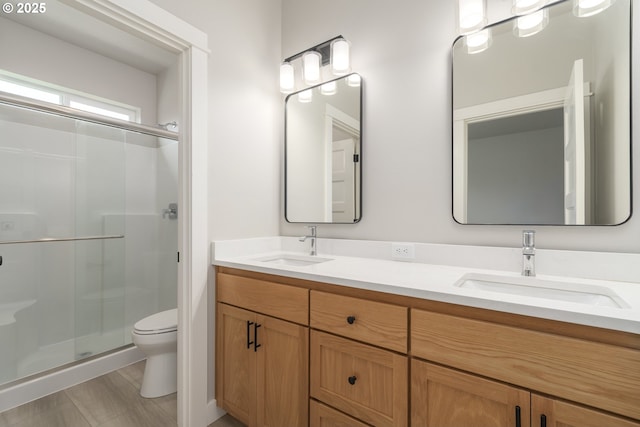 3237 Wildflower Dr, Springfield, OR 97478 - full bathroom with a shower stall and double vanity