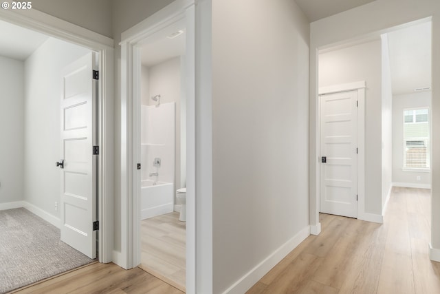 3237 Wildflower Dr, Springfield, OR 97478 - hallway featuring light wood finished floors and baseboards