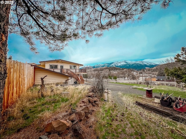 537 NW Charolais Hts, John Day, OR 97845 - view of street featuring stairway and a mountain view