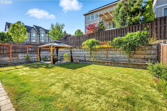16949 SW Appledale Rd, Beaverton, OR 97007 - fenced backyard with a gazebo