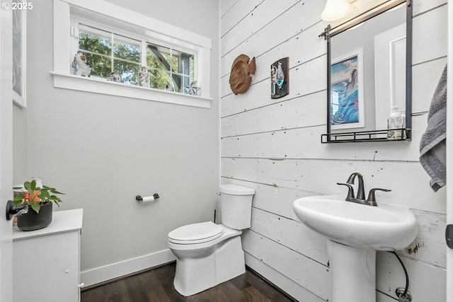 16949 SW Appledale Rd, Beaverton, OR 97007 - bathroom featuring wood finished floors and wood walls