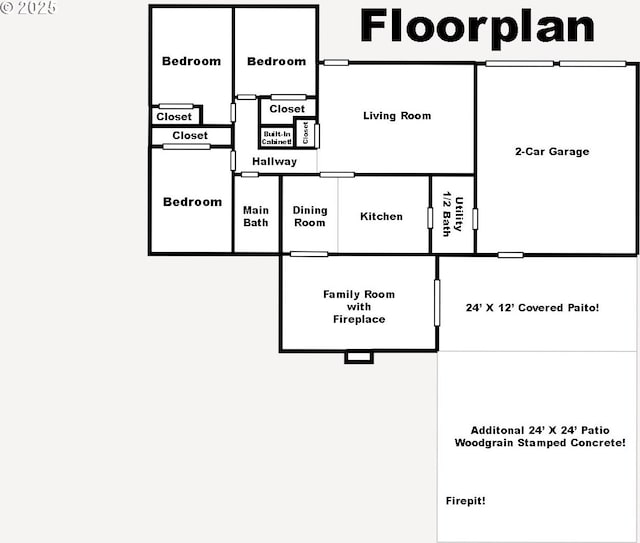 1082 Dondea St, Springfield, OR 97478 - view of floor plan / room layout