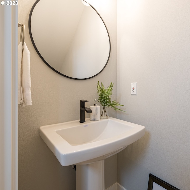 bathroom with a sink