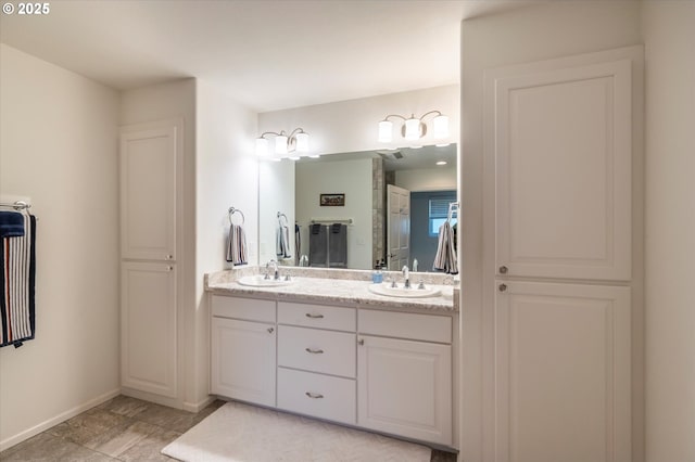 bathroom with vanity