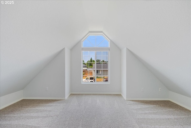 1133 7th St, Lafayette, OR 97127 - additional living space with lofted ceiling and light carpet