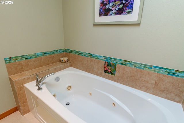 1327 Village Loop, Bandon, OR 97411 - full bathroom featuring tile patterned floors and a tub with jets