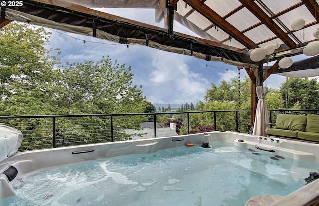 688 53rd St, Washougal, WA 98671 - view of swimming pool featuring a hot tub