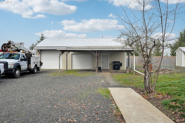 exterior space with fence