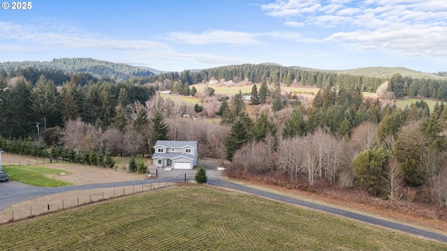 property view of mountains with a rural view