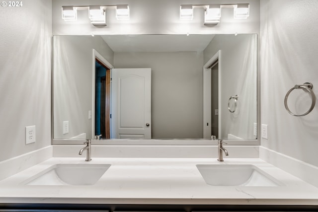 bathroom featuring vanity