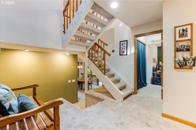 3820 Kenthorpe Way W, Linn, OR 97068 - stairs featuring carpet