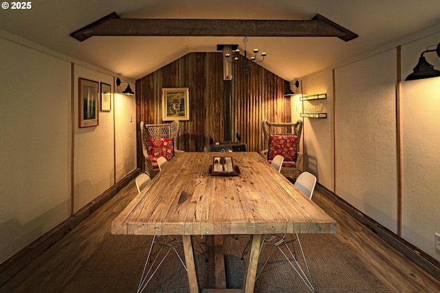 37459 Boulder Flat Ln, Halfway, OR 97834 - dining area with wood finished floors and lofted ceiling