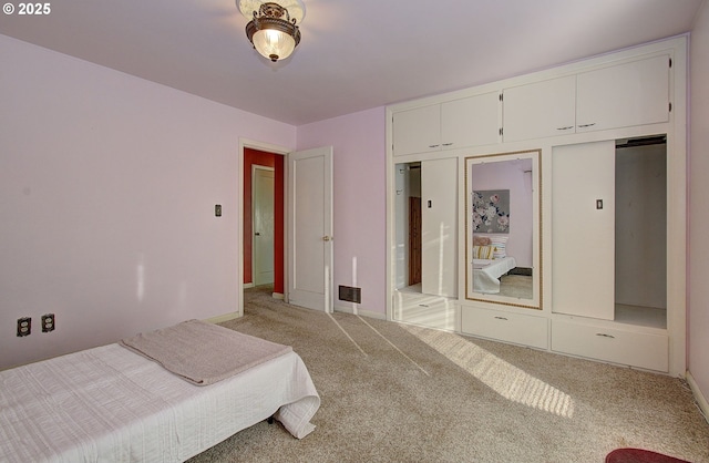 bedroom featuring carpet flooring