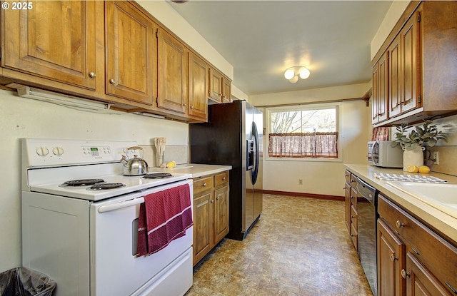 kitchen with stainless steel appliances