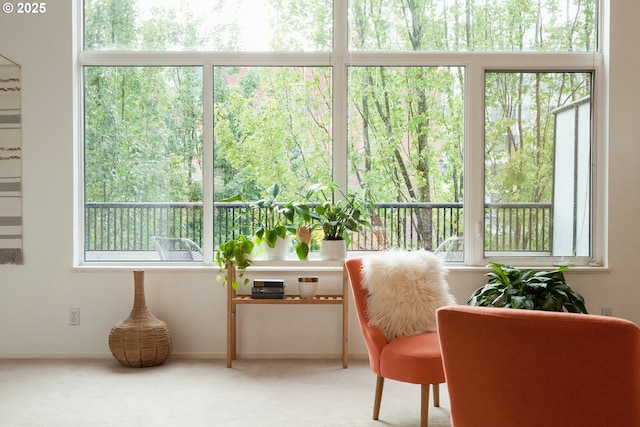 sunroom / solarium with plenty of natural light