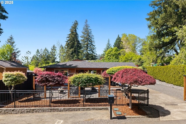 exterior space with fence