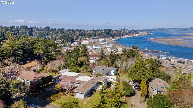 546 W Fir Ave, Coos Bay, OR 97420 - aerial view featuring a water view