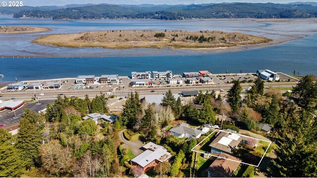 546 W Fir Ave, Coos Bay, OR 97420 - bird's eye view with a water view
