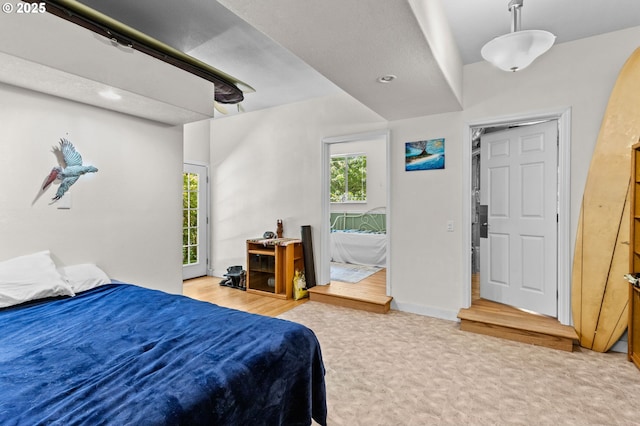 579 S Schooner Creek Rd, Lincoln City, OR 97367 - bedroom with wood finished floors and recessed lighting