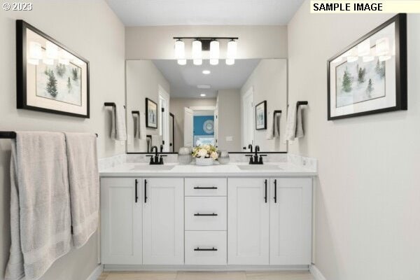 bathroom with vanity