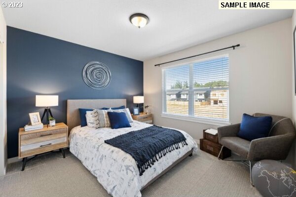 bedroom featuring carpet flooring