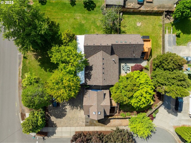view from above of property