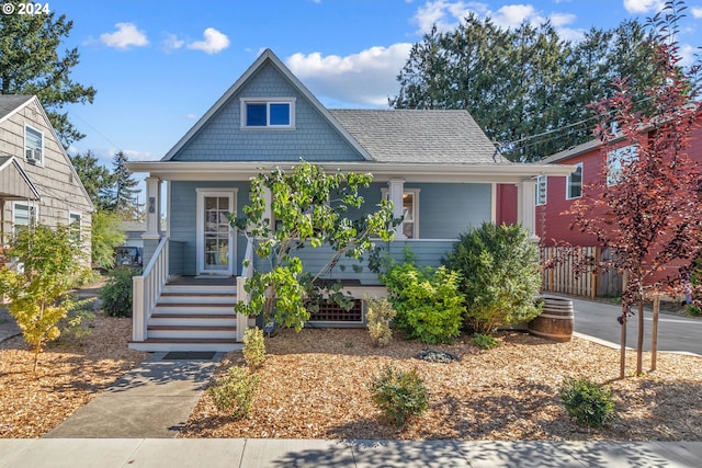 view of front of house with a porch