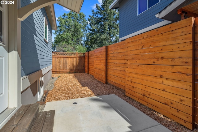 view of patio / terrace with a fenced backyard