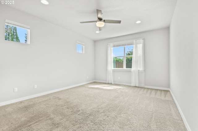 142 N 35th Pl, Cornelius, OR 97124 - carpeted spare room featuring a ceiling fan, baseboards, and recessed lighting