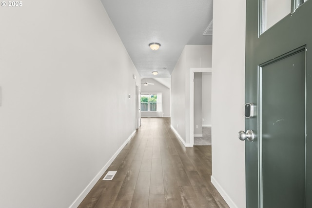 142 N 35th Pl, Cornelius, OR 97124 - hall featuring dark wood-type flooring and baseboards