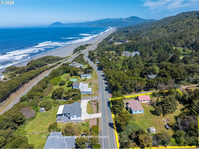 33261 Ophir Rd, Gold Beach, OR 97444 - bird's eye view of a water and mountain view