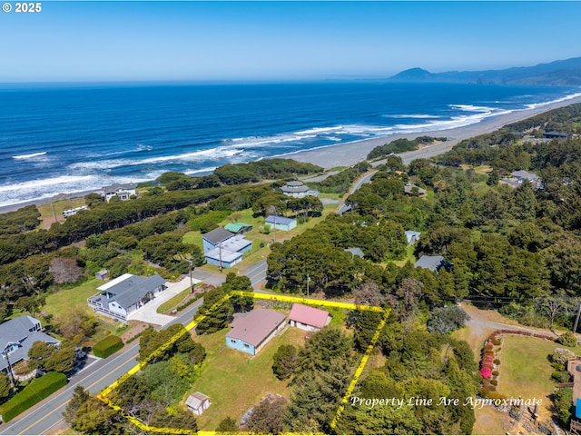 33261 Ophir Rd, Gold Beach, OR 97444 - aerial view of property's location featuring expansive coastline and property parcel outlined