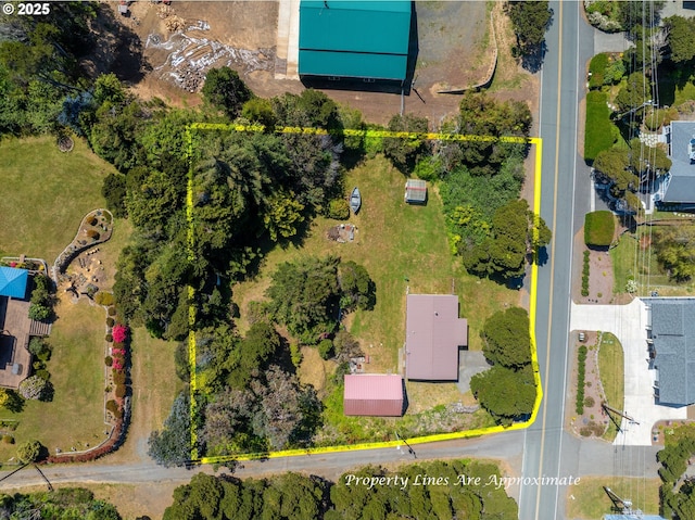 33261 Ophir Rd, Gold Beach, OR 97444 - aerial overview of property's location featuring property parcel outlined