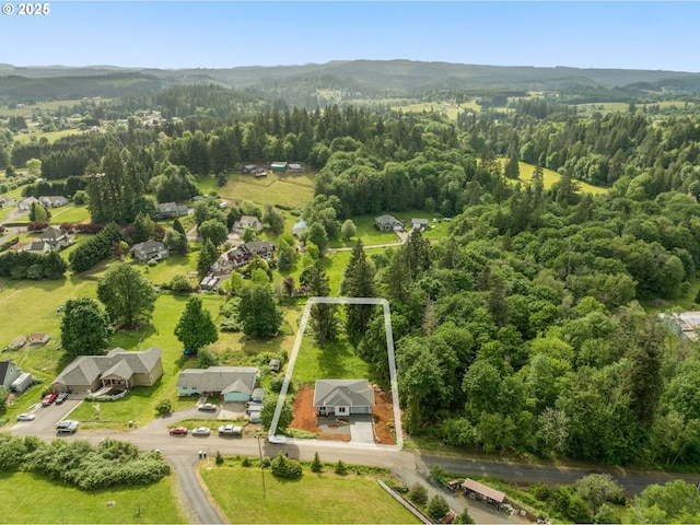 59787 Kimmell Ln, Saint Helens, OR 97051 - aerial overview of property's location with property boundaries highlighted and a heavily wooded area