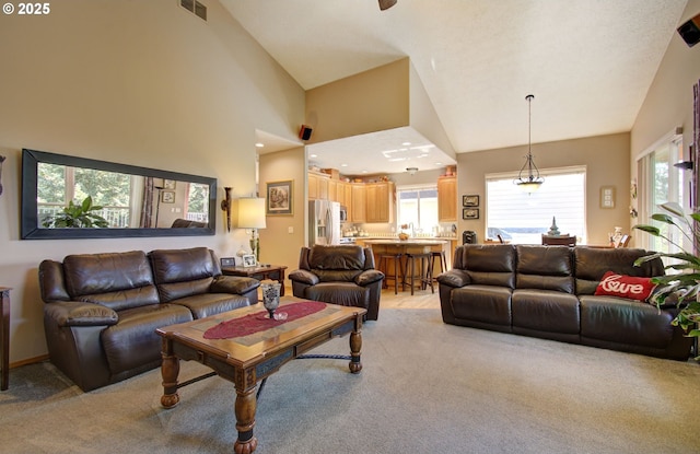 15223 SE Mistwood Way, Clackamas, OR 97015 - living area with light colored carpet and healthy amount of natural light