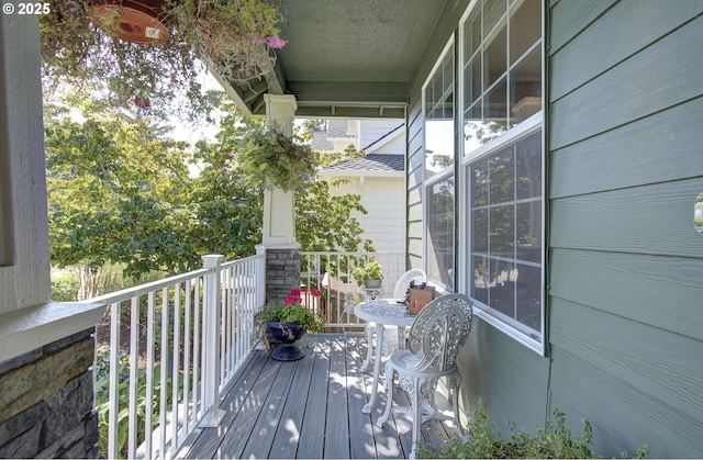 view of balcony