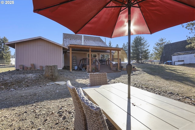 exterior space with a porch