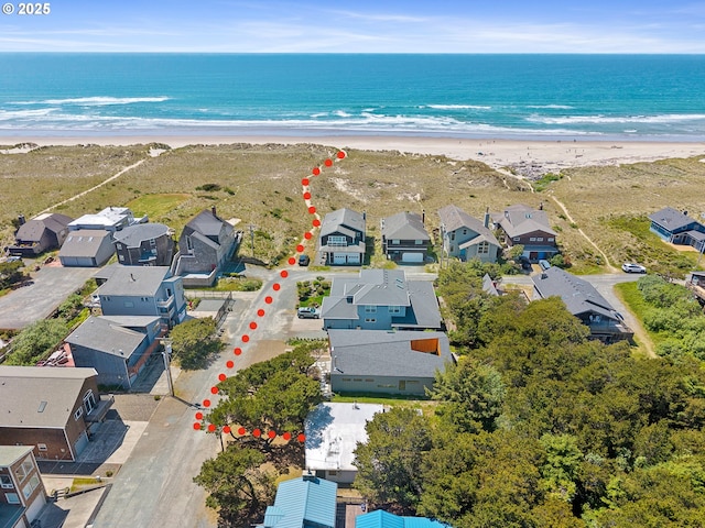 8890 Ocean Crest Ln, Manzanita, OR 97130 - aerial perspective of suburban area with unending shoreline