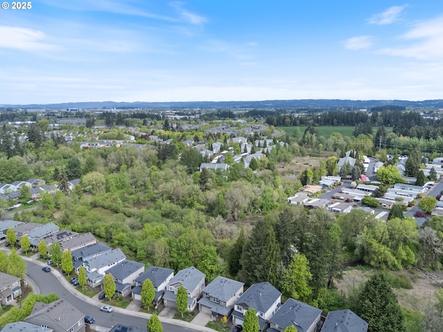 drone / aerial view with a residential view