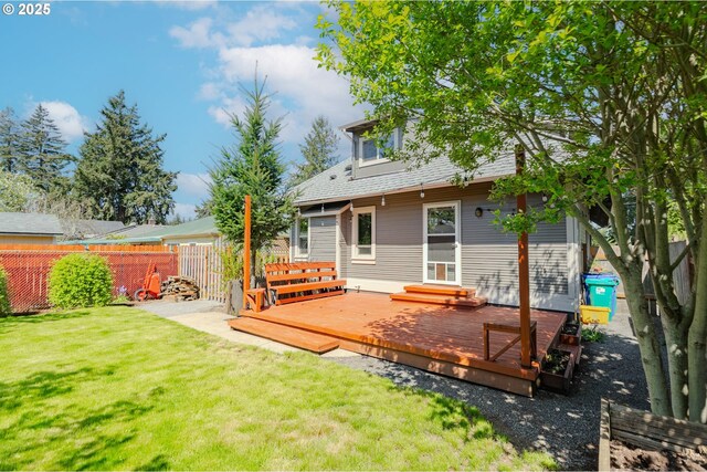 7906 SE Woodstock Blvd, Portland, OR 97206 - rear view of property with a deck