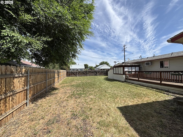 2312 N Pine St, La Grande, OR 97850 - fenced backyard featuring a deck