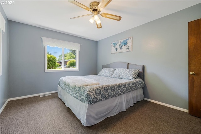 5570 SW Franklin Ave, Beaverton, OR 97005 - carpeted bedroom with baseboards and ceiling fan