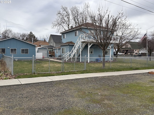 309 E Van Buren St, Athena, OR 97813 - traditional-style home featuring a detached garage and a chimney