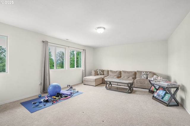 18385 Inglis Rd, Clatskanie, OR 97016 - living area with carpet flooring and baseboards