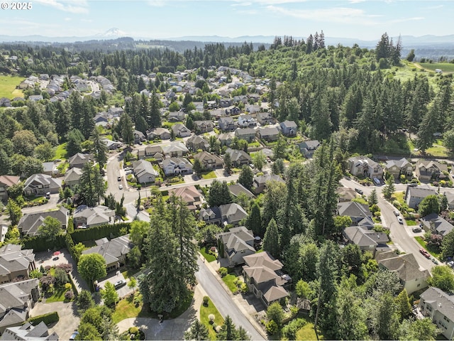 16572 SE Oak Meadow Ct, Damascus, OR 97089 - aerial overview of property's location featuring nearby suburban area and mountains