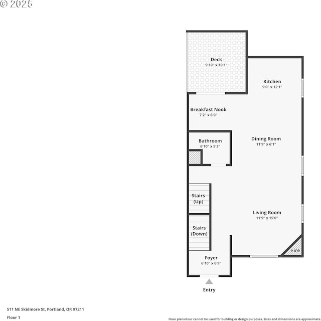 511 NE Skidmore St, Portland, OR 97211 - view of property floor plan